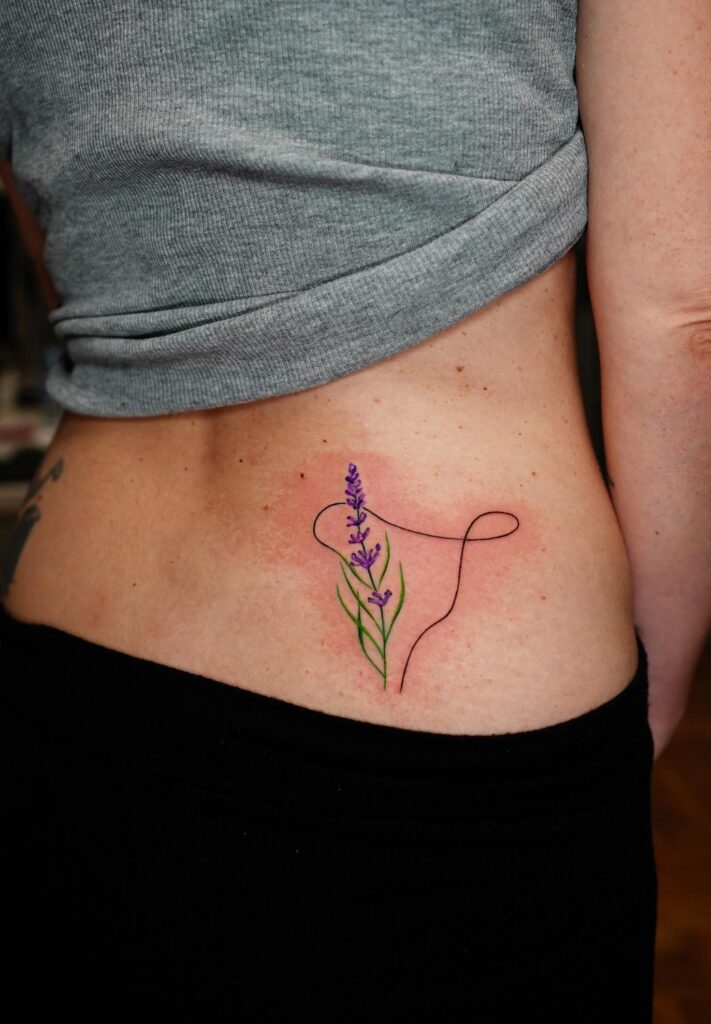 Frisches Tattoo ohne Entzündung Frisches Tattoo ohne Entzündung